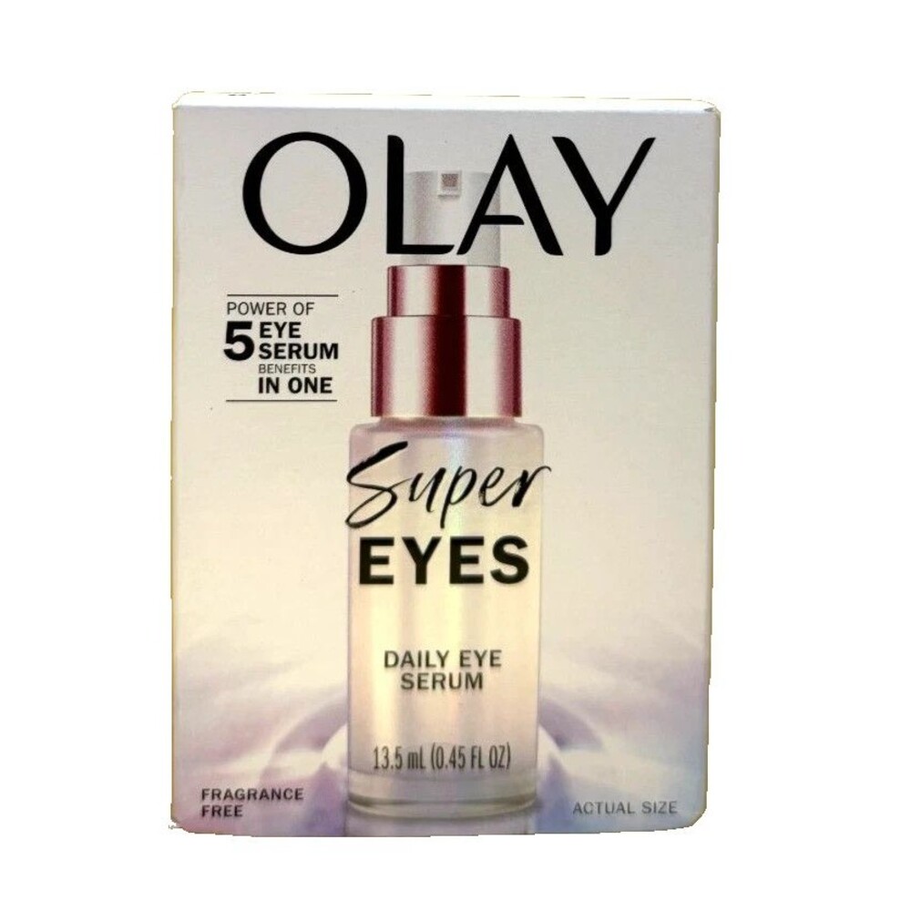 OLAY SUPER EYES Daily Eye Serum - 5 Eye Serum Benefits In One 0.45oz Puffiness